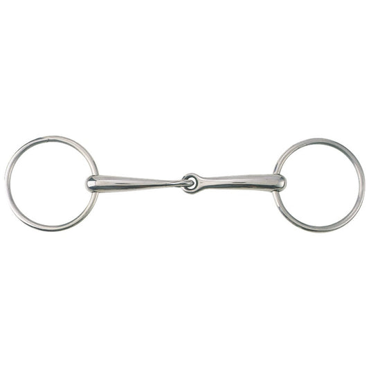 Ring Snaffle Thin Jointed Mouth Stainless Steel-Ascot Saddlery-The Equestrian