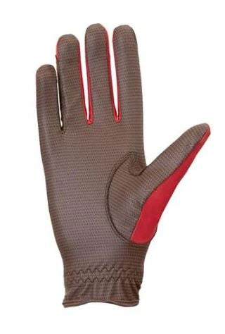 Gloves Roeckl Muenster Autumn Red-Ascot Saddlery-The Equestrian