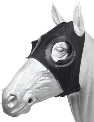 Hood Rogues Lycra Fixed Half Cup Black-Ascot Saddlery-The Equestrian