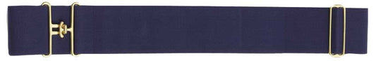 Rug Surcingle Elastic Brass Fittings Navy-Ascot Saddlery-The Equestrian