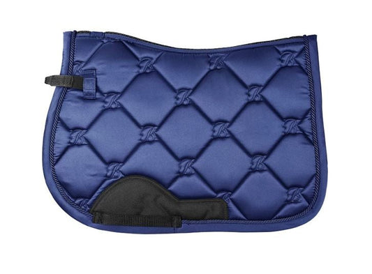 Saddlecloth All Purpose Bates Navy Full-Ascot Saddlery-The Equestrian