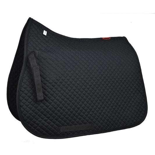 Saddlecloth All Purpose Quilted Eurohunter Black-Ascot Saddlery-The Equestrian