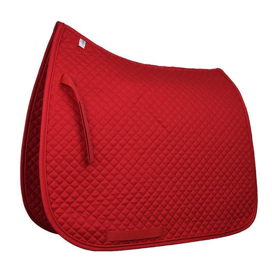 Saddlecloth Dressage Quilted Eurohunter Red Full-Ascot Saddlery-The Equestrian