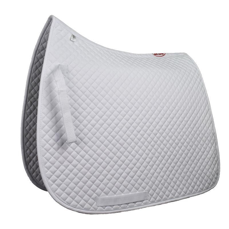 Saddlecloth Dressage Quilted Eurohunter White-Ascot Saddlery-The Equestrian