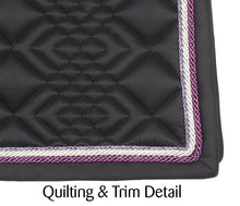 Saddlecloth Dressage Glitz Black & Purple-Ascot Saddlery-The Equestrian