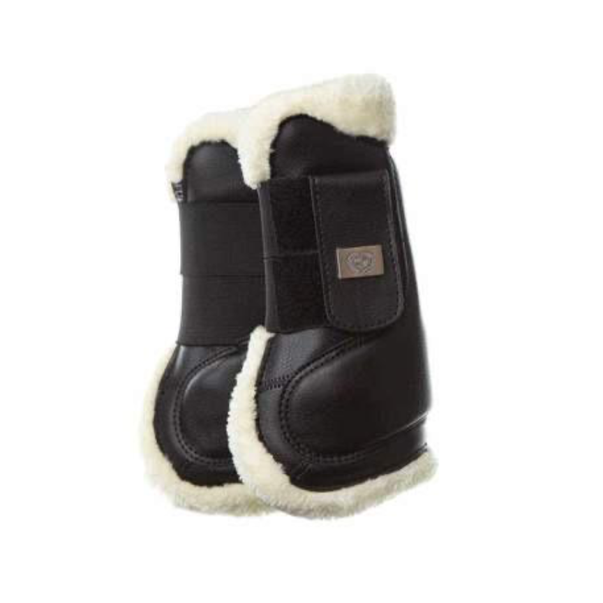 Shop PS of Sweden Black Leather Jumping Boots - Front-Little Equine Co-The Equestrian