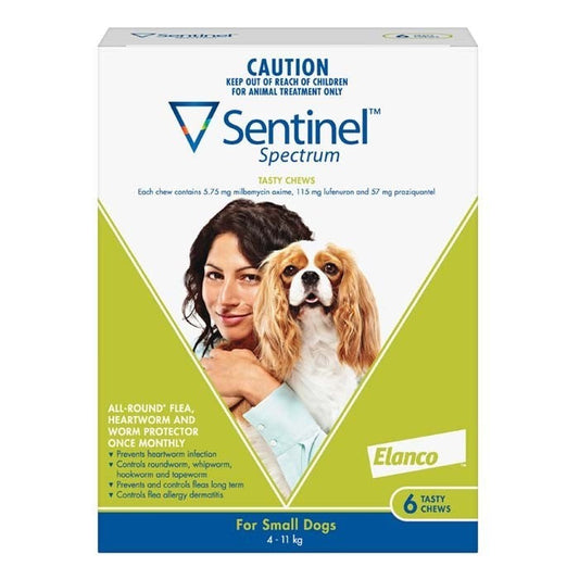 Sentinel Dog 04kg-11kg Small 6 Pack-Ascot Saddlery-The Equestrian