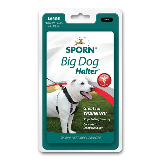 Sporn Big Dog Halter Black-Ascot Saddlery-The Equestrian