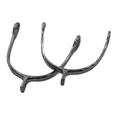 Spurs Hammer Head Stainless Steel Ladies-Ascot Saddlery-The Equestrian