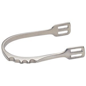 Spurs Jumping Offset Knotch Stainless Steel-Ascot Saddlery-The Equestrian