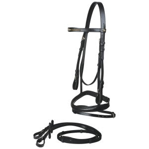 Bridle Snaffle Bling Stc Black-Ascot Saddlery-The Equestrian