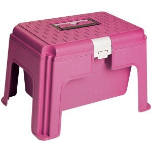 Grooming Box Step Up Tack Box Showmaster Pink-Ascot Saddlery-The Equestrian