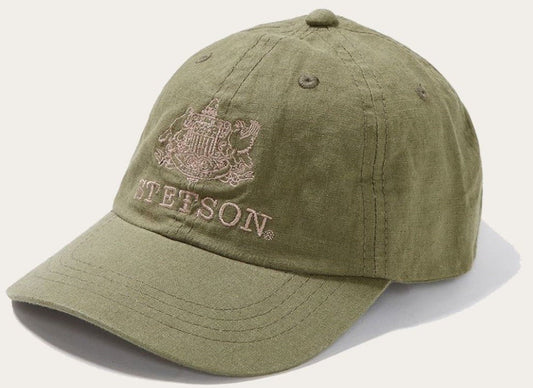 Cap Stetson Linen Olive-Ascot Saddlery-The Equestrian
