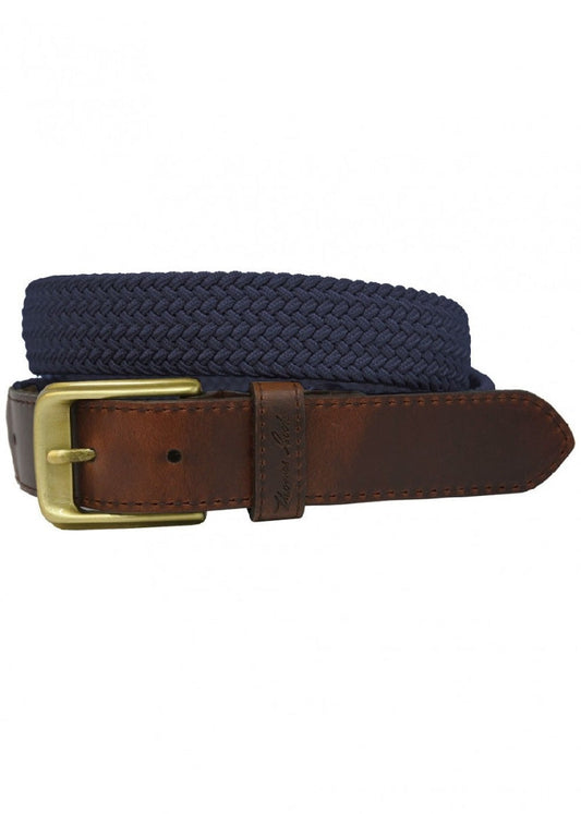 Belt Thomas Cook Comfort Navy & Dark Brown-Ascot Saddlery-The Equestrian