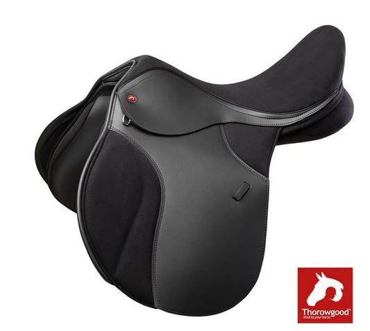 Thorowgood T4 All Purpose Compact Saddle Black-Ascot Saddlery-The Equestrian