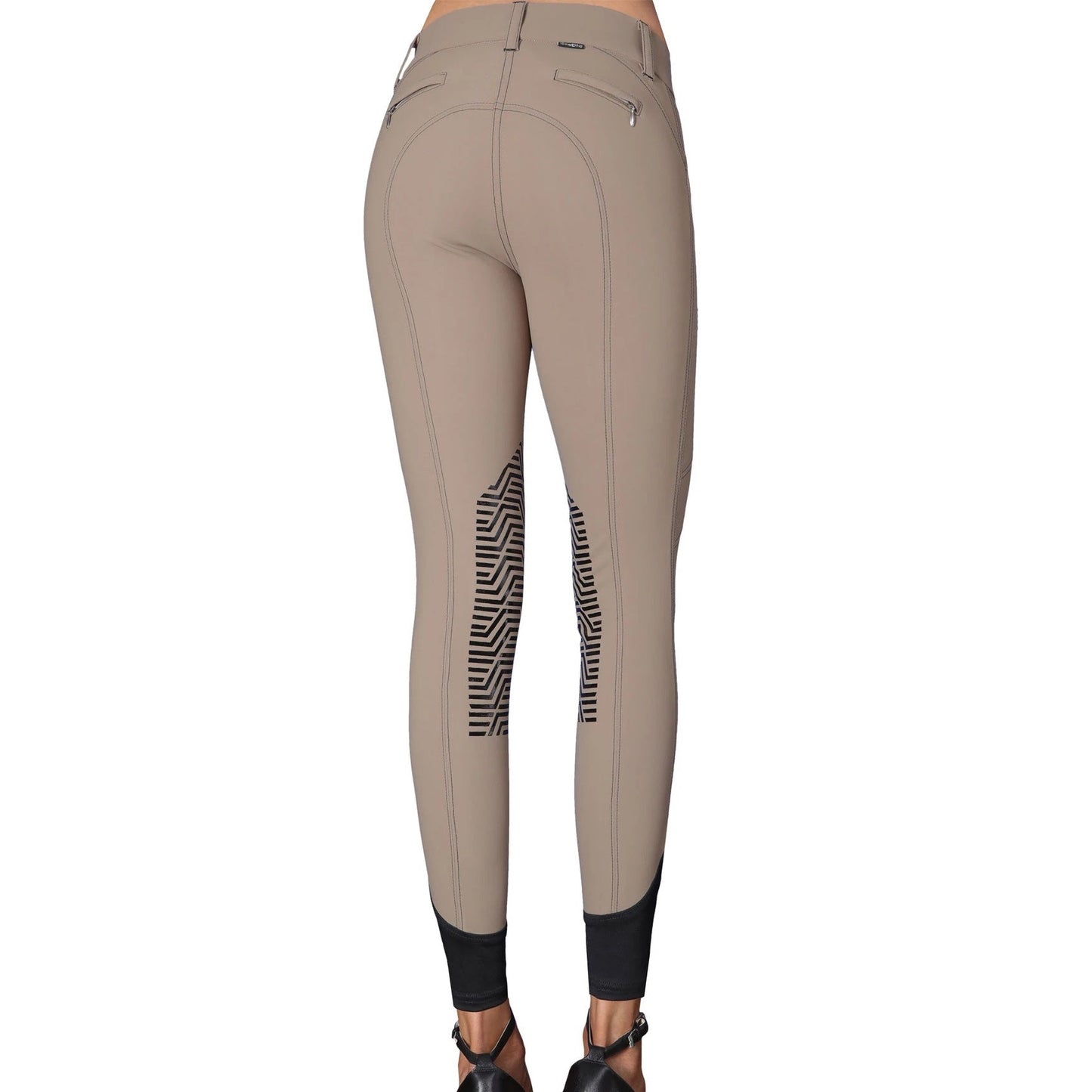 GhoDho Tinley Pro Meryl® Knee Patch Breech TAUPE-Little Equine Co-The Equestrian