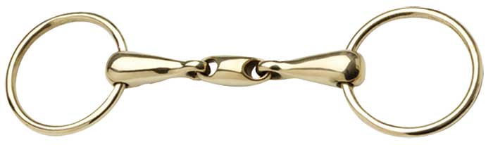 Training Bit Kk Style Thick Mouth Gold-Ascot Saddlery-The Equestrian