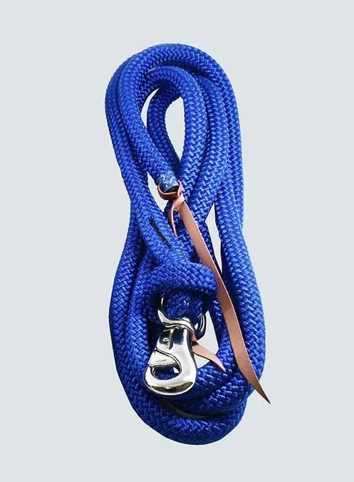 Training Lead & Snap 10ft 3.05mt Eurohunter Blue-Ascot Saddlery-The Equestrian