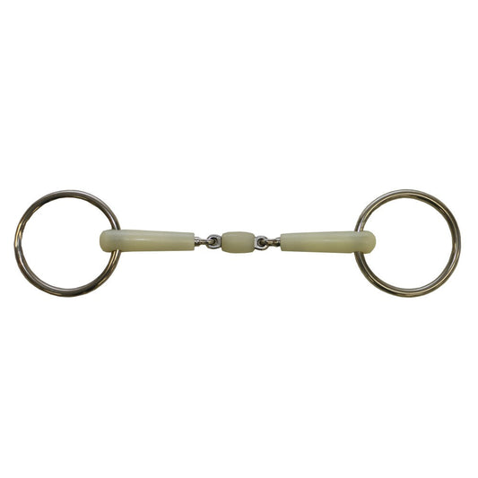 Training Snaffle Loose Ring Double Jointed Happy Mouth 5.5"-Ascot Saddlery-The Equestrian