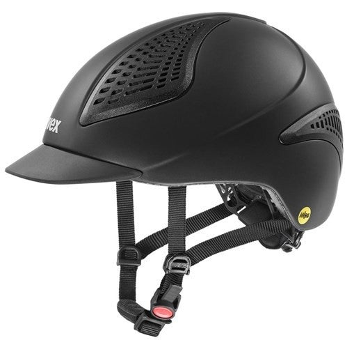 Helmet Uvex Exxential Ii Mips Black-Ascot Saddlery-The Equestrian
