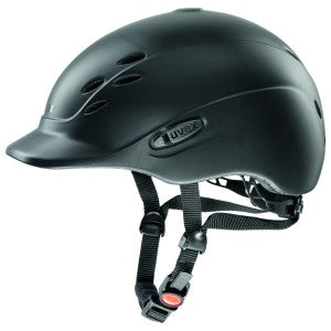 Helmet Uvex Onyxx Matt Black 49cm-54cm-Ascot Saddlery-The Equestrian
