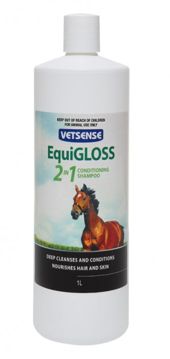 Hair Polish Vetsense Equigloss 2in1 1litre-Ascot Saddlery-The Equestrian