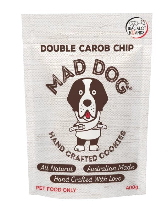 Wagalot Mad Dog Cookies Double Carob Chip 400gm-Ascot Saddlery-The Equestrian