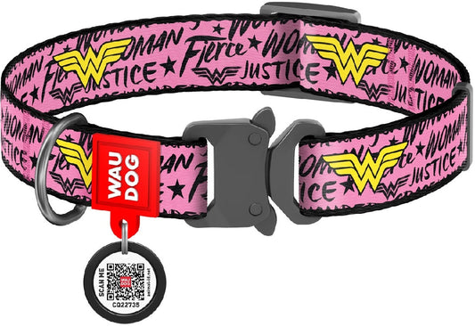 Waudog Dog Collar Wonder Woman-Ascot Saddlery-The Equestrian