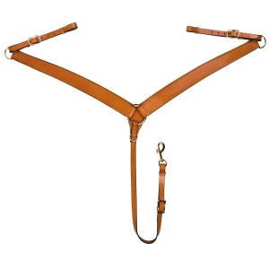 Breastplate Western Padded Tan-Ascot Saddlery-The Equestrian