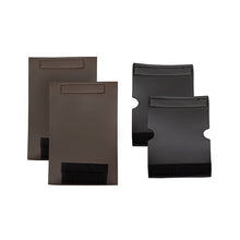 Thinline brown and black knee patches with Velcro closures.