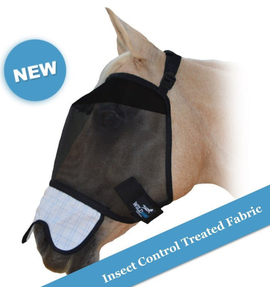 Fly Mask Wildhorse Insect Control Mesh Ripstop Nose-Ascot Saddlery-The Equestrian