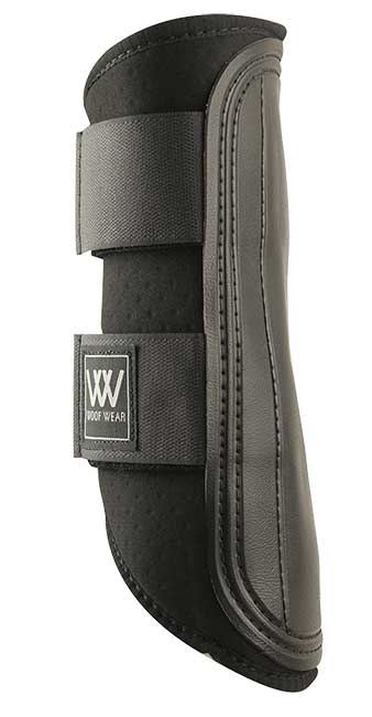 Woof Wear brand black horse boot with adjustable straps.