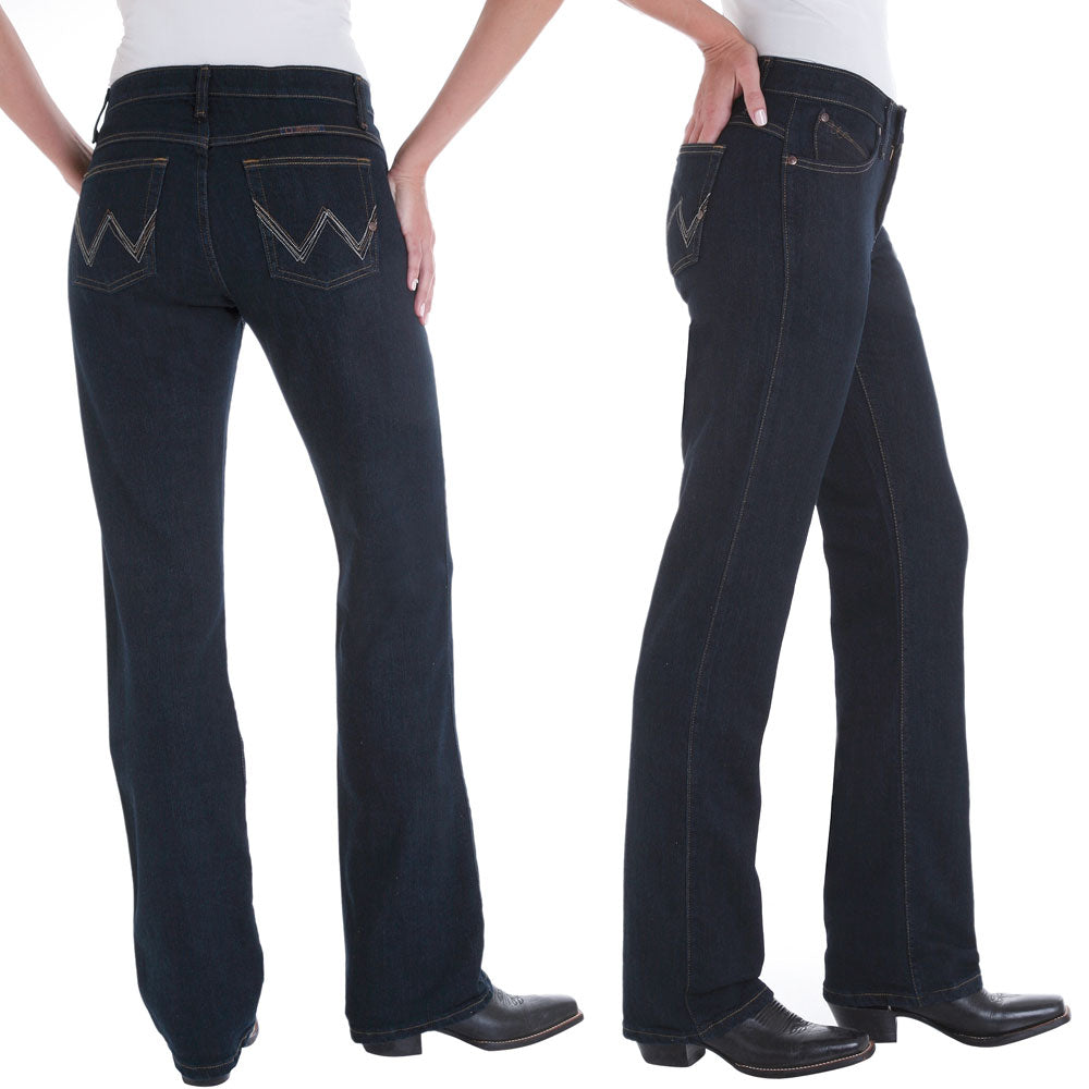 Jeans Wrangler Qbaby Dd Ladies-Ascot Saddlery-The Equestrian