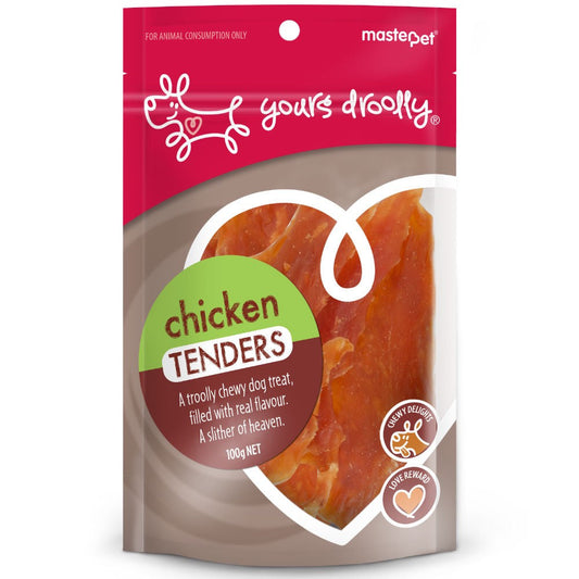 Yours Droolly Dog Treat Chicken Tenders 100gm-Ascot Saddlery-The Equestrian
