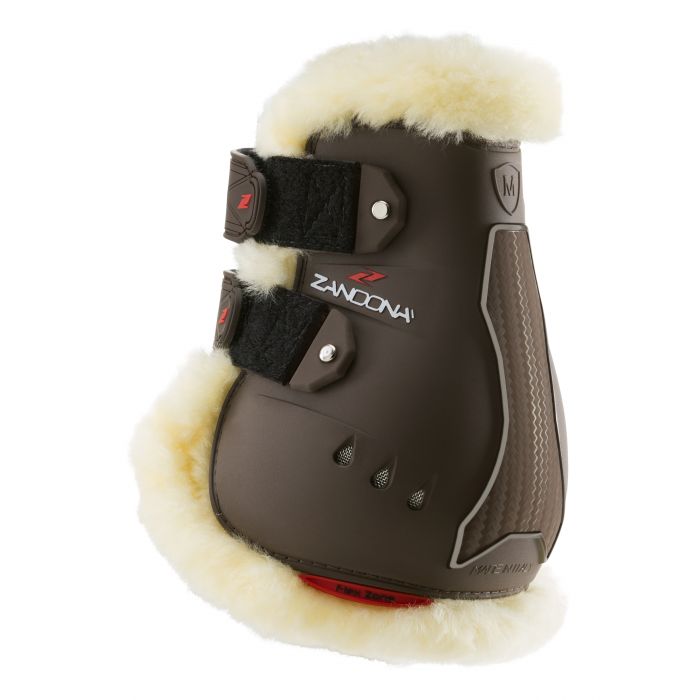 Zandona horse boots with fleece lining and Velcro straps.
