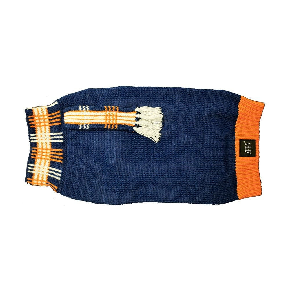 Zeez Sweater Knitted & Scarf Navy-Ascot Saddlery-The Equestrian