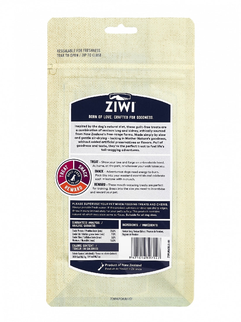 Ziwi Peak Treat Venison Lung & Kidney Oral Chew 60gm-Ascot Saddlery-The Equestrian