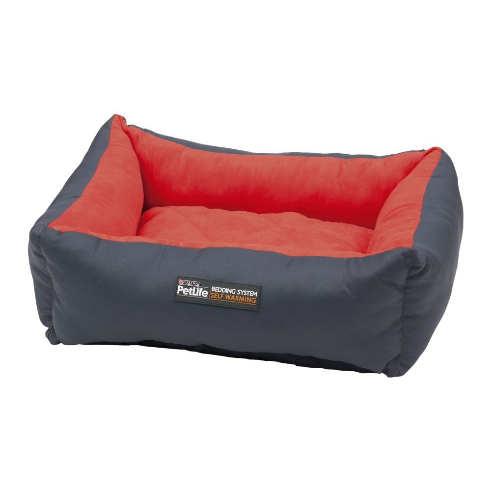 Zz Petlife Bed Self Warming Red-Ascot Saddlery-The Equestrian