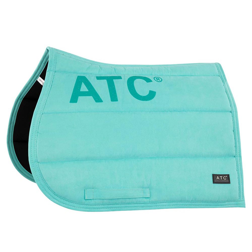 ANKY turquoise saddle pad with embroidered logo for horses.