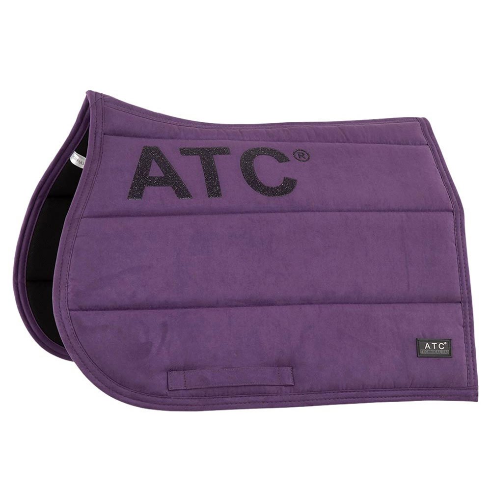 ANKY brand purple saddle pad with glittery ATC logo.
