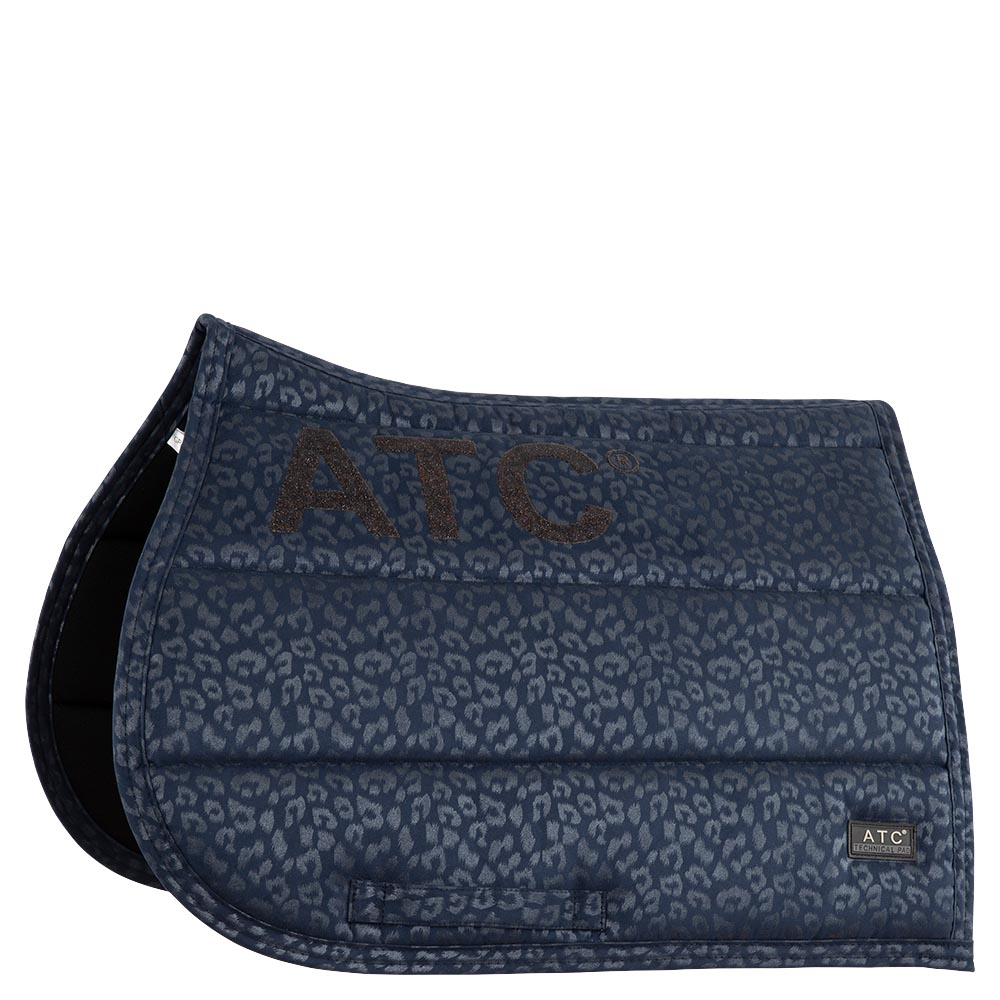 ANKY branded blue saddle pad with patterned design on white background.