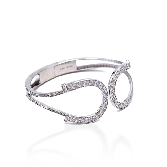 Kelly Herd Bracelet Double Horseshoe - Sterling Silver-Top Brands-The Equestrian