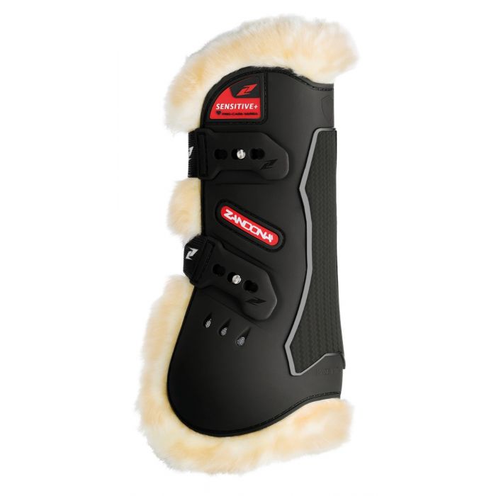Zandona horse boots with fleece lining and protective outer shell.