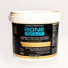 Bone Gold joint supplements for animals in a 1.5kg container.