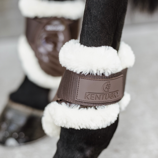 Kentucky Vegan Sheepskin Young Horse Fetlock Boots-Dapple EQ-The Equestrian