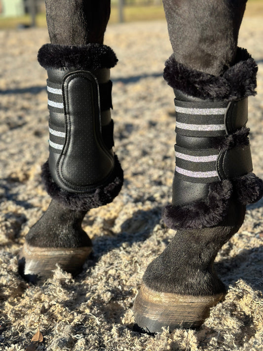 Aero 2.0 | Cool Flow Brushing Boots | Black-Ippico Equestrian-The Equestrian