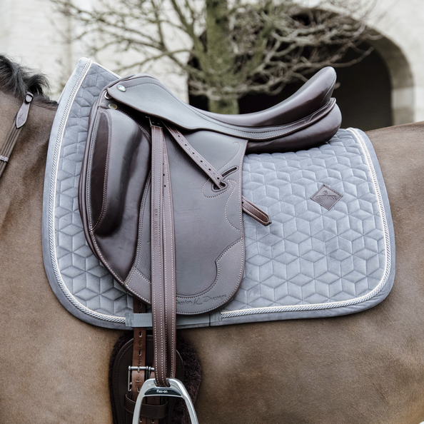 Kentucky Basic Velvet Saddle Pad-Dapple EQ-The Equestrian
