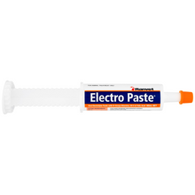 White syringe of Electro Paste electrolytes with orange cap.