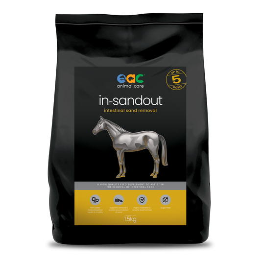 in-sandout - Intestinal Sand Removal Pellet-EAC Animal Care-The Equestrian