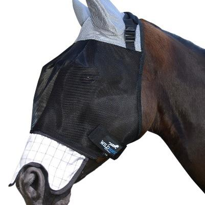 Wild Horse 3 Dart Fly Veil - Ears & Nose-Trailrace Equestrian Outfitters-The Equestrian